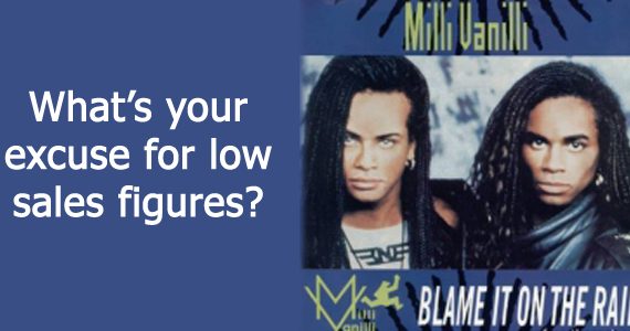 Blaming, making excuses for business failures and bad decisions