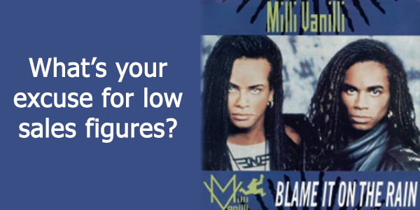 Blaming, making excuses for business failures and bad decisions