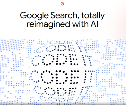 Google Search, totally reimagined with AI - image from their May 19, 2026 annoucement